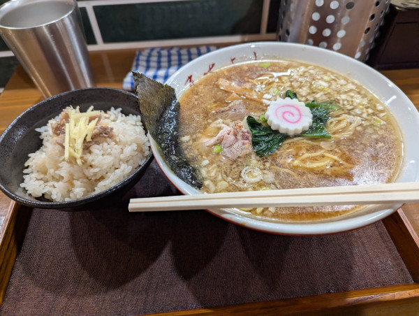 「政好セット(中華そば＋生姜めし)」@中華そば政好の写真