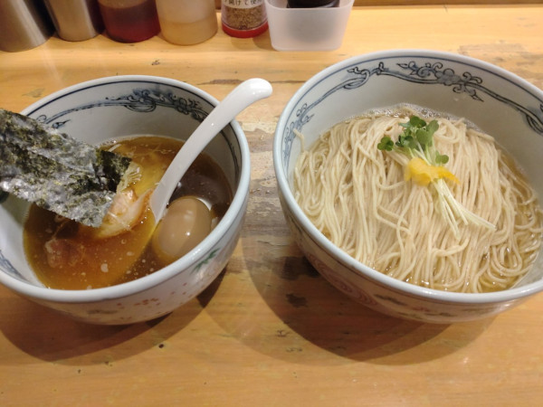 「釜玉つけ麺大盛＋半熟味付け玉子」@らーめん いまるやの写真