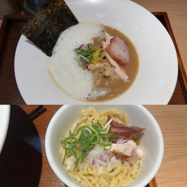 「白のとりこ2種のチャーシュー1080円 和え玉300円」@麺屋周郷 鶏のとりこの写真