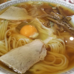 中華そば生卵入り