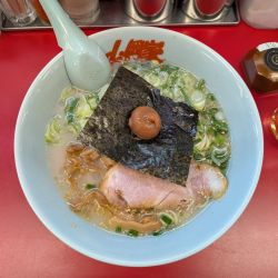 朝ラーメン + 薬味ネギ + 広州メンマ