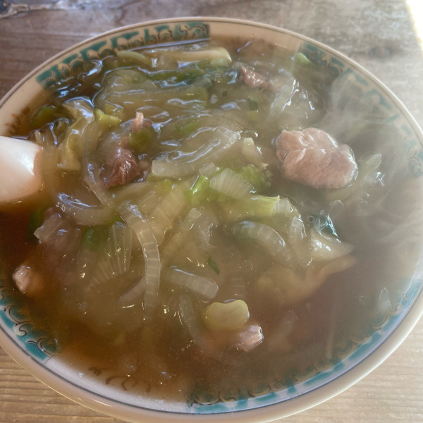 「豚そば　680円」@安喜亭 本店の写真