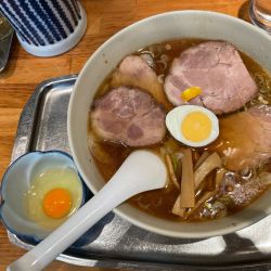 チャーシューワンタン麺¥1,400生卵¥90