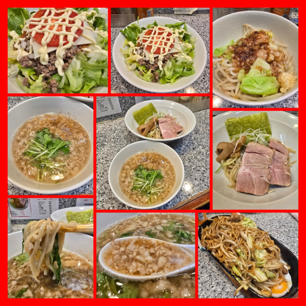 「背脂煮干しつけ麺 MSまぜそば 富山ブラック焼きまぜそば」@麺屋 有希の写真