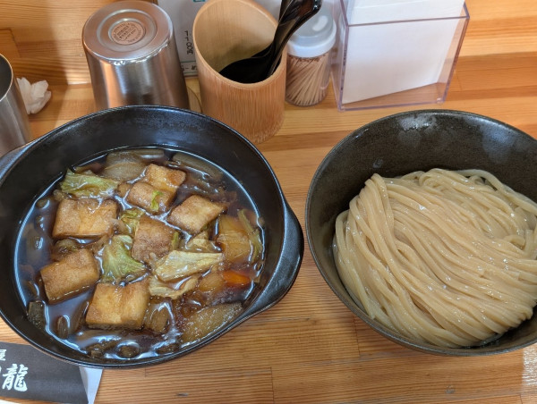 「試作限定ちゃんこつけ麺」@麺屋電龍の写真