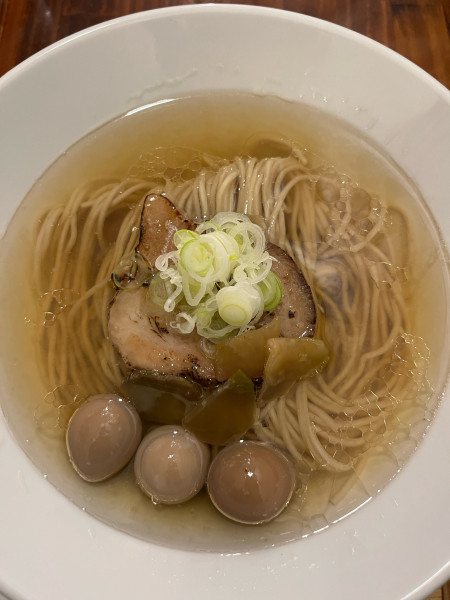 「煮干しそば極　しお　まる得トッピング」@中華そば 鶴亀の写真