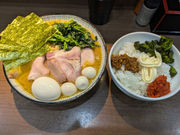 「【限定】今日1HOUSEとらきち麺 特上➕専用ライス」@Noodle&Spice curry 今日の1番の写真