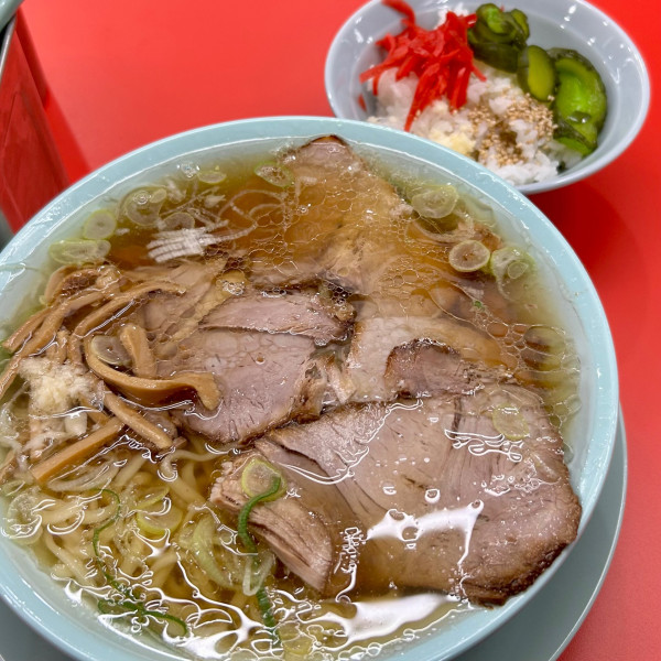 「中華そば＋無料めし」@高田馬場なぎちゃんラーメン in白鳥会館の写真
