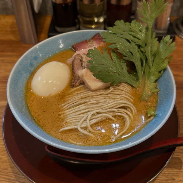 「あん肝そば」@麺処 青野の写真