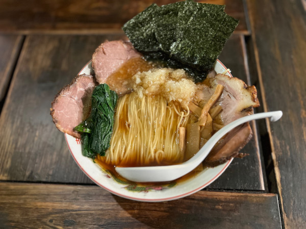 「チャーシュー麺＋玉ねぎ＋海苔」@屋台ラーメン しゅんやっちゃんの写真