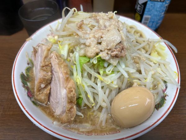 「小ラーメン＋味玉」@ラーメン二郎 横浜関内店の写真