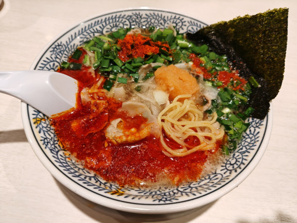 「辛肉そば 870円（辛さ+1増し）」@丸源ラーメン 土浦店の写真