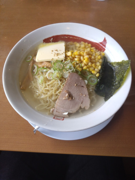 「塩バターコーンラーメン　白　大盛」@ラーメン&らーめん 一代元 矢板店の写真