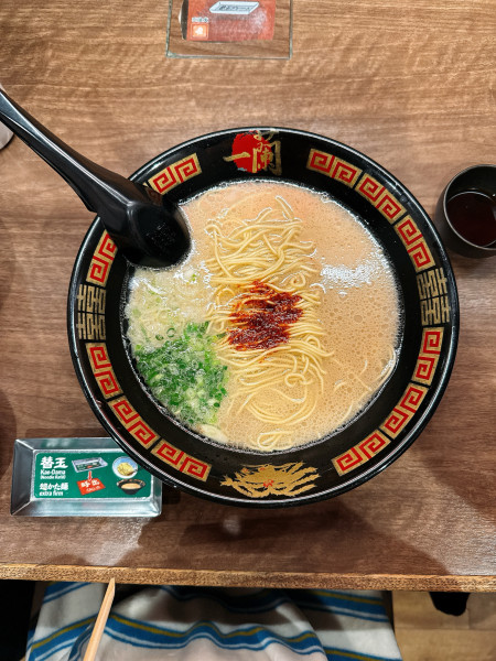 「とんこつラーメン」@一蘭 名古屋駅店の写真