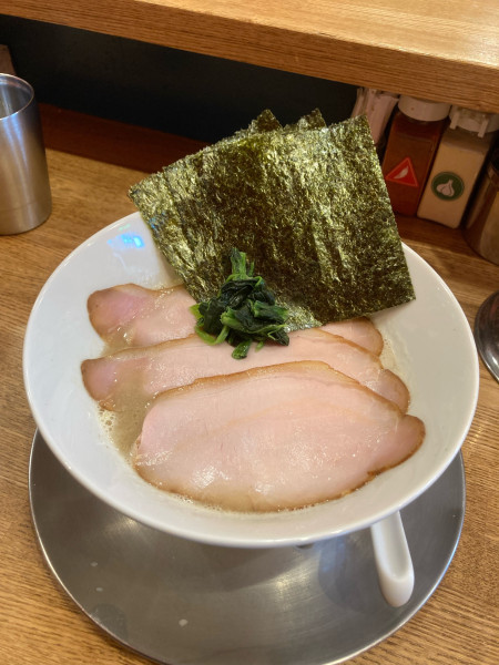 「ブレンド塩豚骨ラーメン(930円)」@なま醤油とんこつ フルスイングの写真
