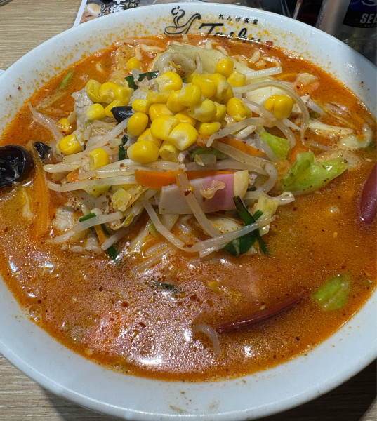 「ちゃんぽん麺　赤　大盛」@れんげ食堂 Toshu 烏山南口店の写真