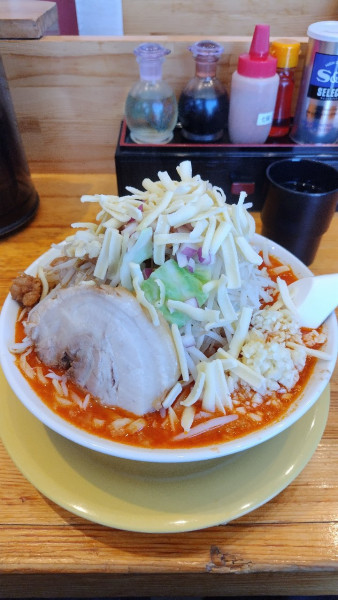 「令7-12-15トマトチーズラーメン大盛(1100円)」@麺屋 敬 萩山駅前店の写真