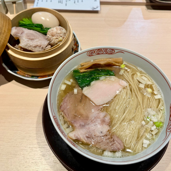 「塩らぁめん 上トッピング」@中華蕎麦 褒美松翔の写真