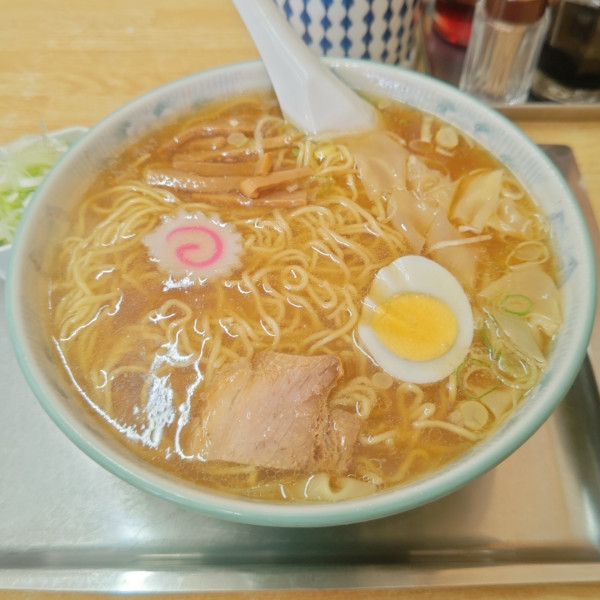 「ワンタンメン＋ネギ」@大勝軒 北習志野店の写真