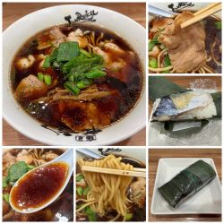 中華そば 並 900円　早寿司 150円