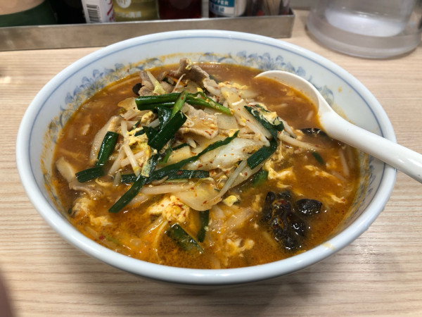 「旨辛菜麺」@ぎょうざの満洲 東長崎南口店の写真