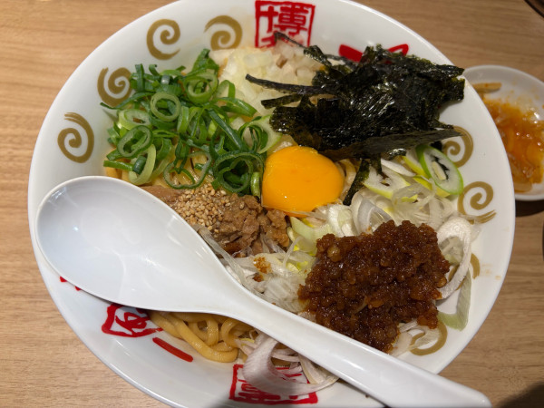 「油そば大盛り」@一風堂 天王寺ミオ店の写真