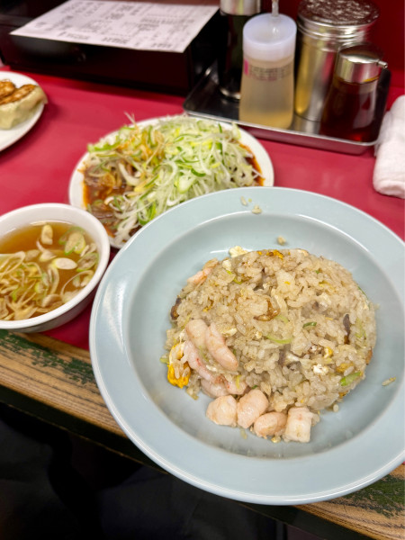 「海老チャーハン純レバ炒め」@菜苑の写真