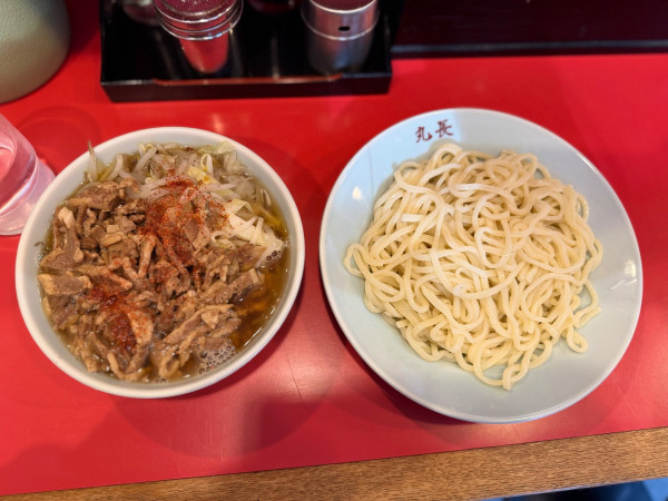 「チャシューやさいつけそば(小鉢) 1550円」@丸長 目白店の写真