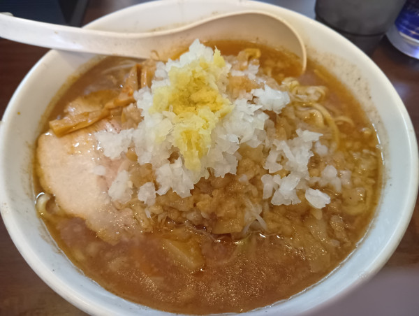 「魚介背脂生姜ラーメン」@昌平ラーメン 成子坂店の写真