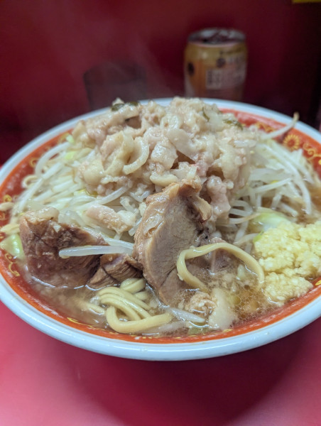 「大ラーメン+烏龍茶」@ラーメン二郎 上野毛店の写真