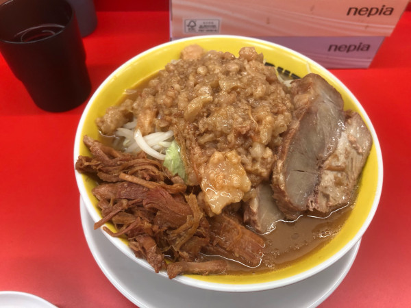 「ミニラーメン（125g、1,150円）、豚増し（400円）」@BUTAKIN 六本木店の写真