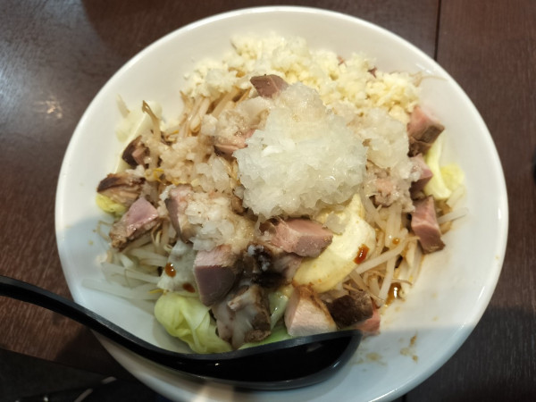 「二郎風混ぜそば」@ラーメン NO.ONE 町屋店の写真