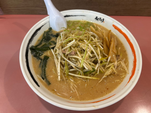 「ネギみそラーメン＋大盛」@ラーメンショップAji-Q 日本海店の写真