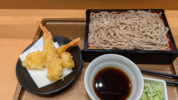 「海老天せいろ」@そばいち二八 エキュート上野店の写真