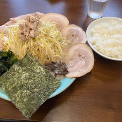 ネギチャーシュー麺　ネギダブル　ライス