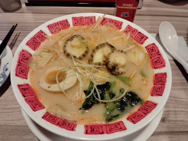 「鮑入麻辣湯麺　　33%クーポン割引　957円」@バーミヤン 宮前平店の写真