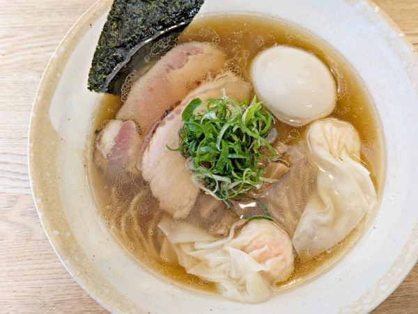 「味玉そば（MIX）＋海老ワンタン（2個）」@DURAMENTEIの写真