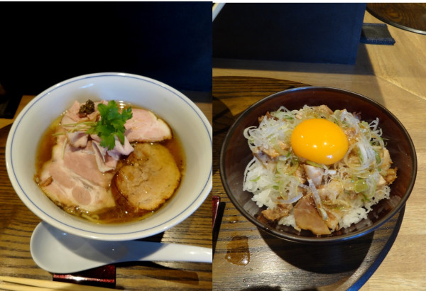 「特上白醤油らぁ麺2050円 炙り叉焼ご飯450円」@らぁ麺や 嶋の写真