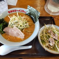 松雪セットA(ネギラーメン＋ネギ丼)味噌変更