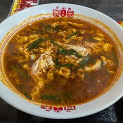 辛麺@3辛こんにゃく麺¥1130+唐揚げ¥410