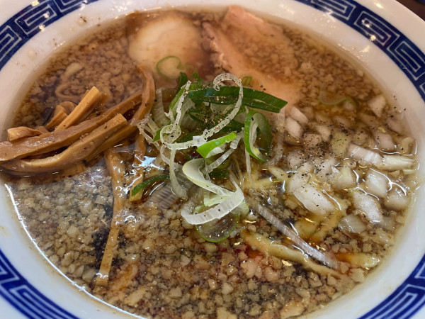 「背脂煮干蕎麦・並：1100円」@二本松ドライブイン中華蕎麦こばやの写真