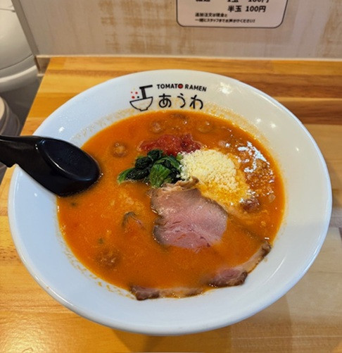 「トマトラーメン 1,180円。」@TOMATO RAMEN あうわ 横浜弘明寺店の写真