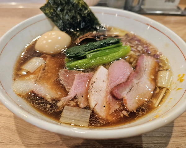 「特製手揉み中華そば」@麺処 にし尾の写真