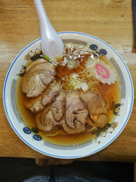 「チャーシューメン  ﾒﾝﾏ抜き」@手打ちらーめん 一休の写真