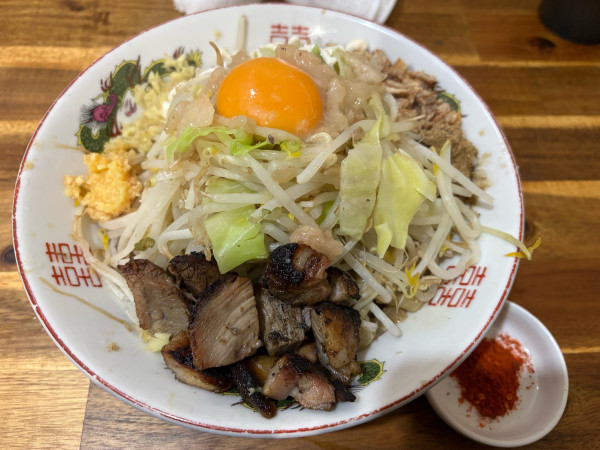 「ミニ汁なし(1050円)」@自家製麺 まさきの写真