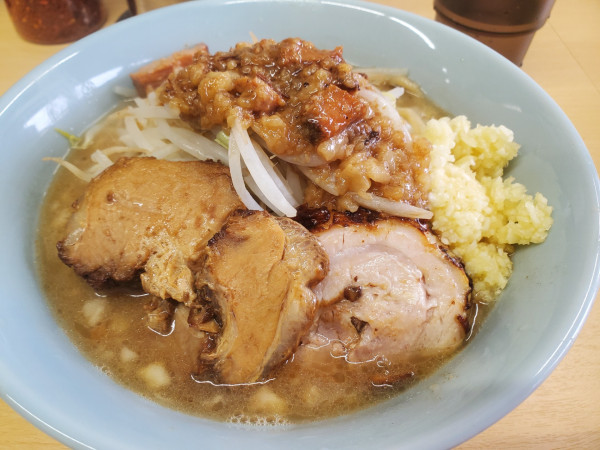 「ミニラーメン・にんにく増し」@ラーメン スタミナパンチの写真