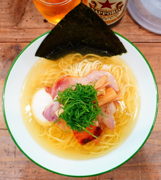 「味玉塩そば＋味玉＋ビール中瓶」@3931WORKS.の写真