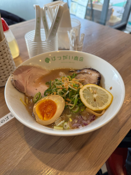 「【限定】コッテリネギ塩そば」@はつがい商店の写真