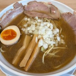 煮干そば（大）味玉ハーフ