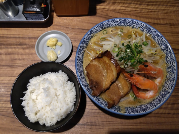 「伊勢海老味噌ラーメン(ミニ)」@ラーメン燈郎の写真
